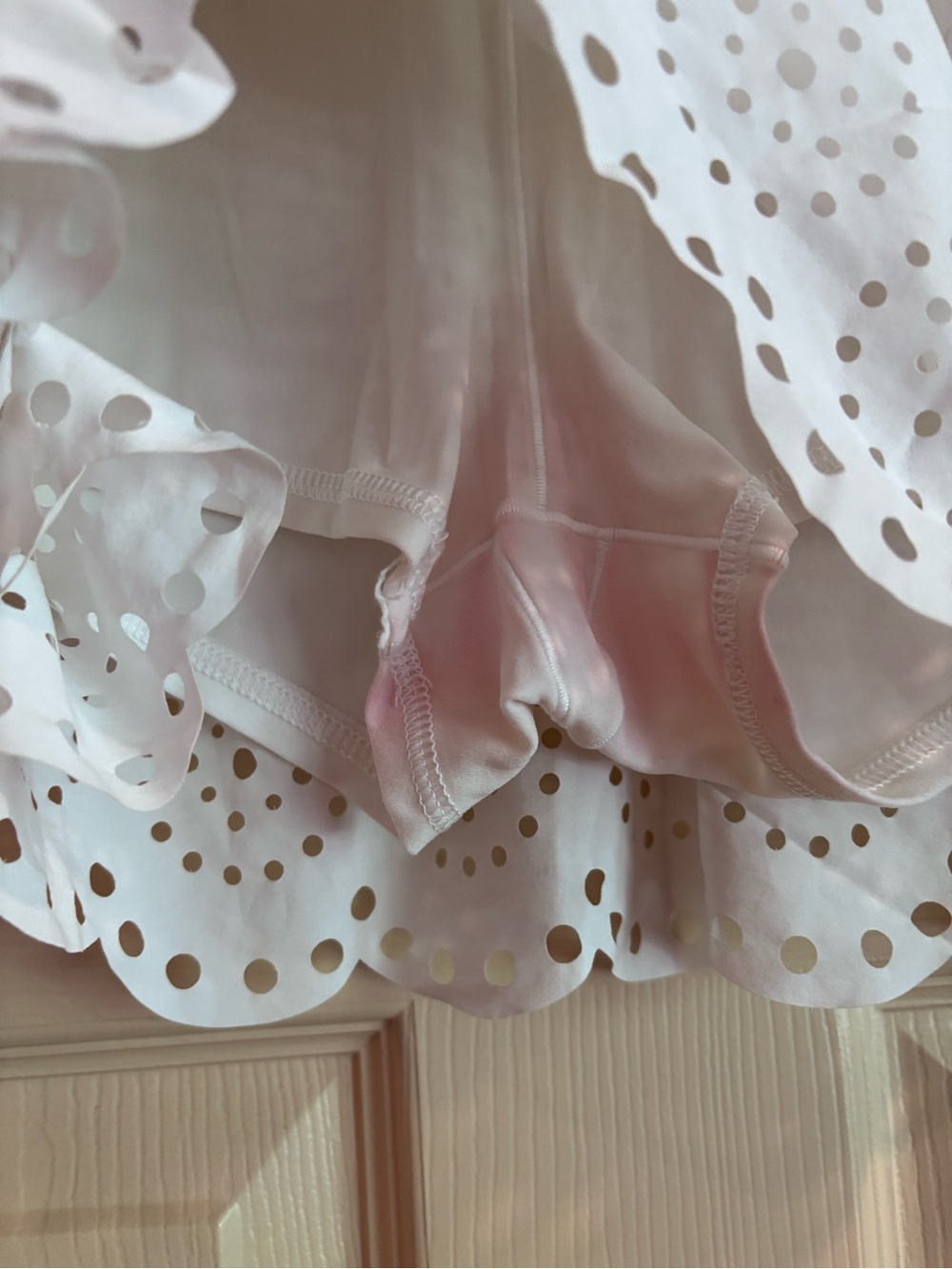 Offline by aerie White Eyelet Tiered Skort Athletic Fabric - Picture 3 of 6